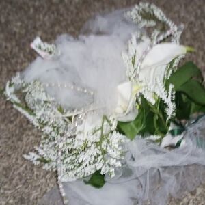 Elegant White and Green Floral Bouquet